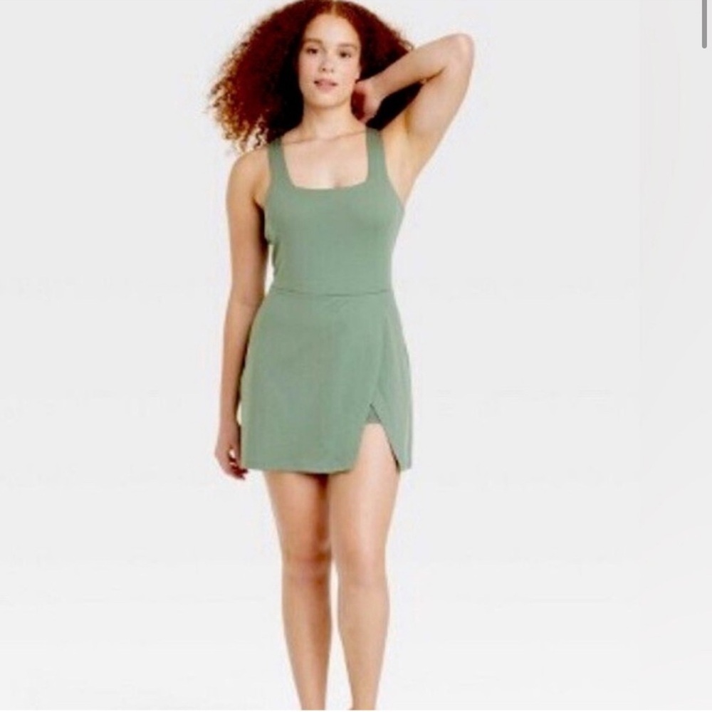 All in Motion Green Sleeveless Sundress